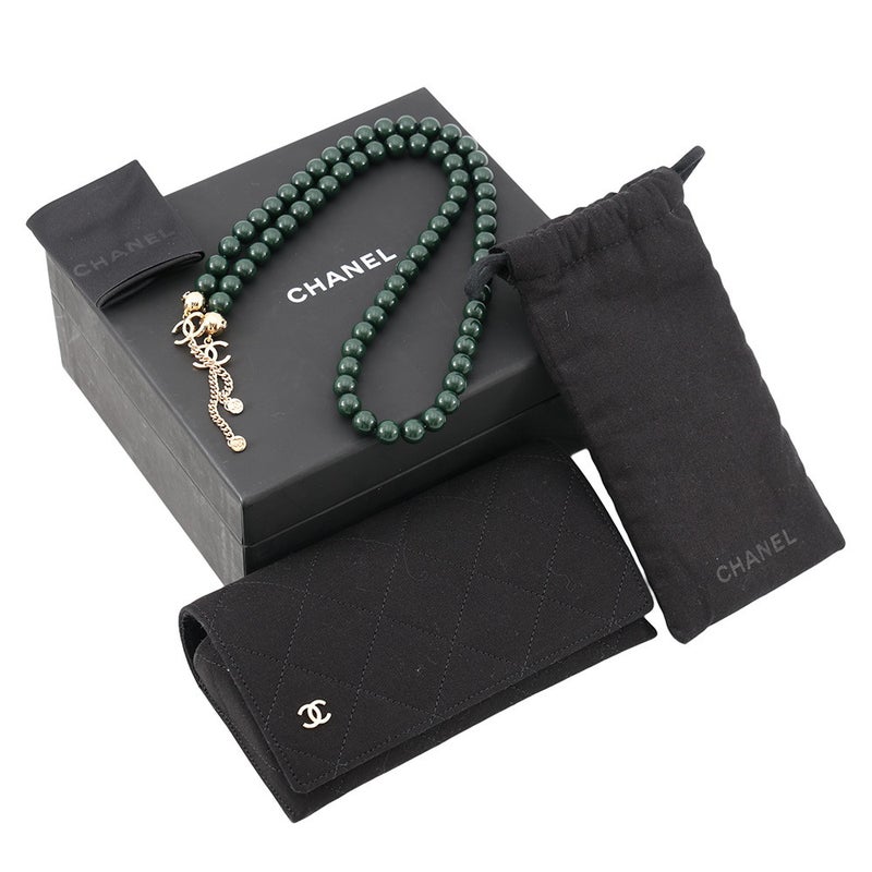 シャネル サングラス ラウンド ココマーク パールチェーン付き 51□25 140 5489-A CHANEL アイウェア