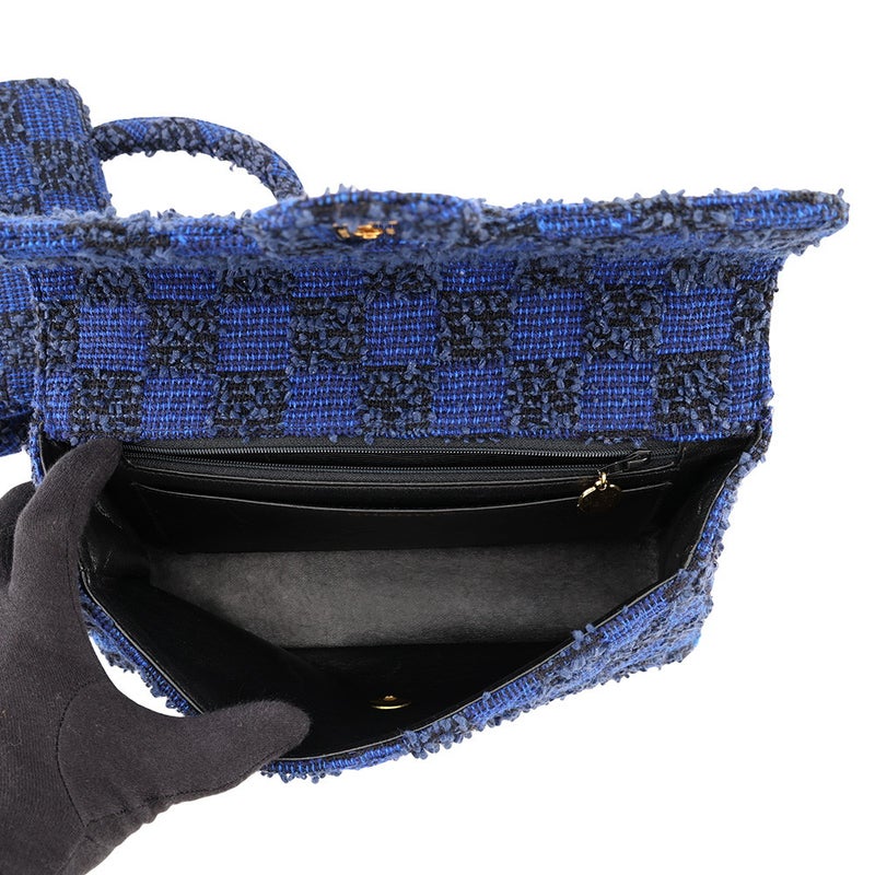 シャネル ハンドバッグ ココマーク マトラッセ 親子バッグ ツイード CHANEL