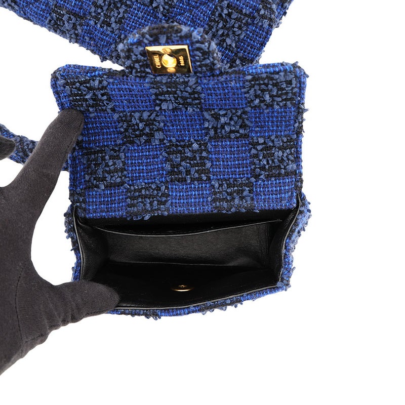 シャネル ハンドバッグ ココマーク マトラッセ 親子バッグ ツイード CHANEL