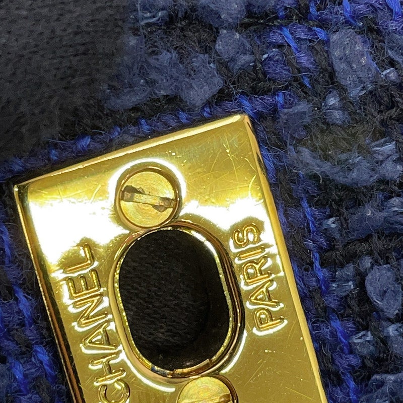 シャネル ハンドバッグ ココマーク マトラッセ 親子バッグ ツイード CHANEL