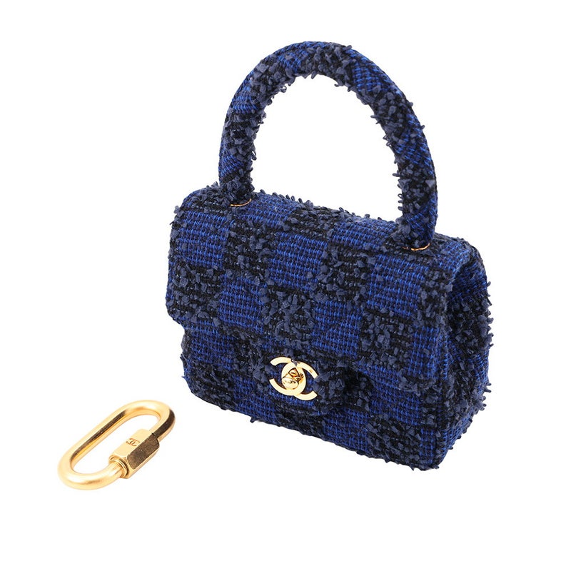 シャネル ハンドバッグ ココマーク マトラッセ 親子バッグ ツイード CHANEL