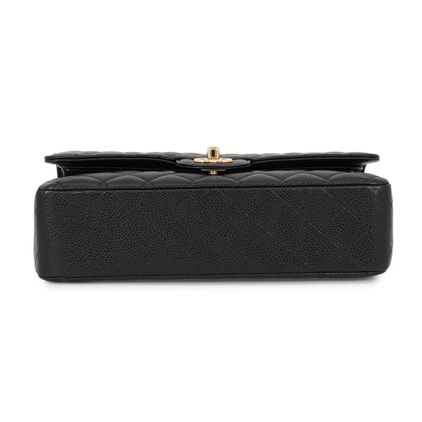 シャネル チェーンショルダーバッグ マトラッセ25 ココマーク ダブルチェーン キャビアスキン A01112 CHANEL 黒