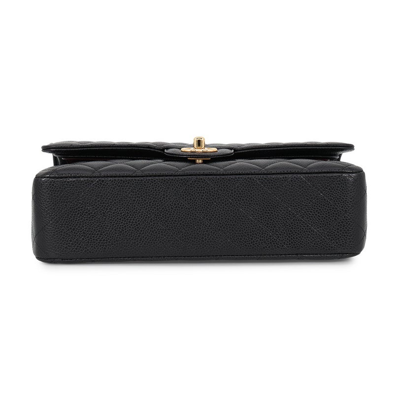 シャネル チェーンショルダーバッグ マトラッセ25 ココマーク ダブルチェーン キャビアスキン A01112 CHANEL 黒