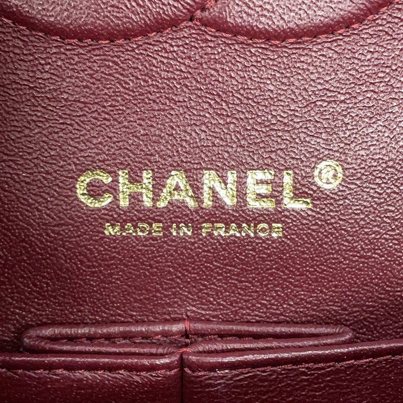 シャネル チェーンショルダーバッグ マトラッセ25 ココマーク ダブルチェーン キャビアスキン A01112 CHANEL 黒