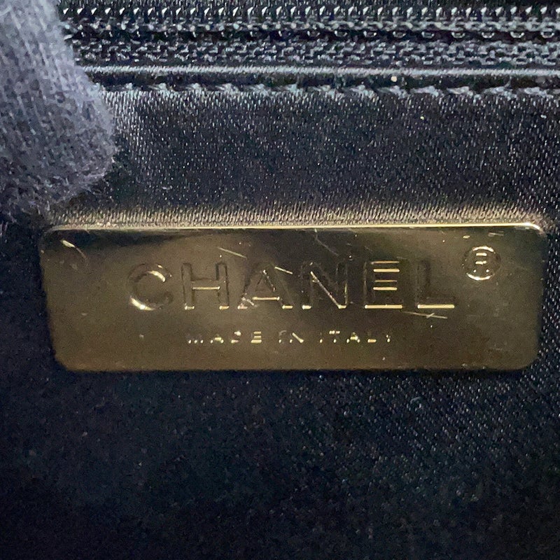 シャネル チェーンショルダーバッグ COCOエンボス ココマーク カーフレザー CHANEL 黒