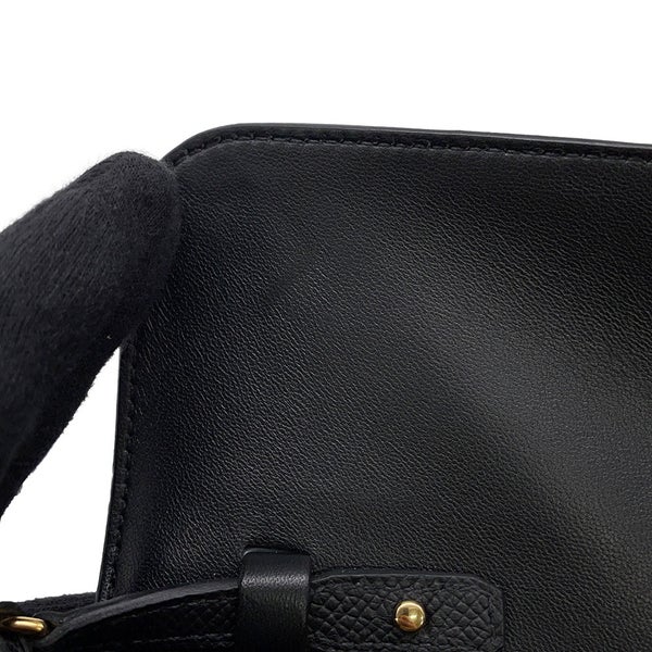 エルメス 長財布 コンスタンス トゥーゴー サングル・コルダージュ ブラック/ゴールド金具 エプソン W刻印 財布 黒