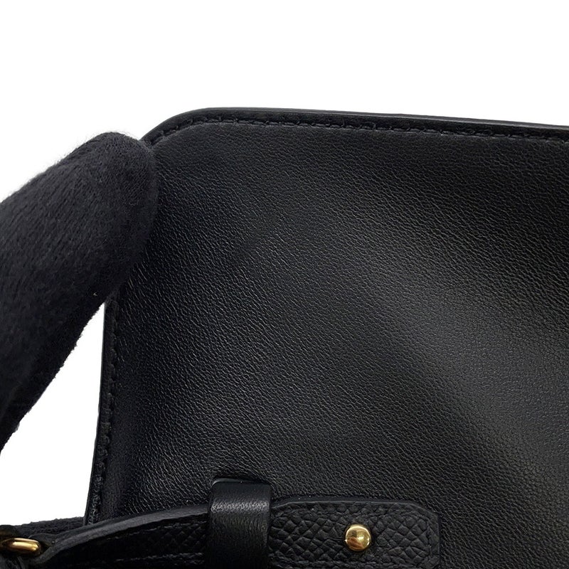 エルメス 長財布 コンスタンス トゥーゴー サングル・コルダージュ ブラック/ゴールド金具 エプソン W刻印 財布 黒