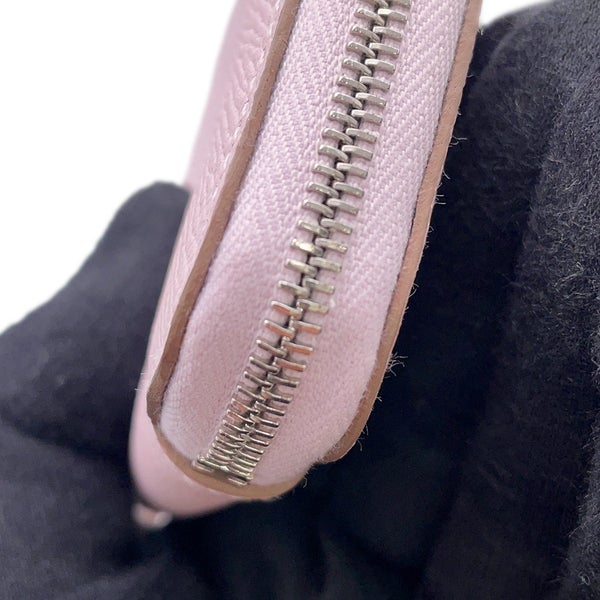 エルメス コインケース アザップコンパクト シルクイン モーヴシルベストル/シルバー金具 エプソン W刻印 財布