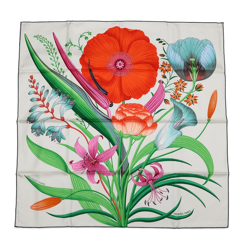 エルメス スカーフ カレ90 ブケ・フィナル Bouquet Final HERMES シルク 2025年秋冬