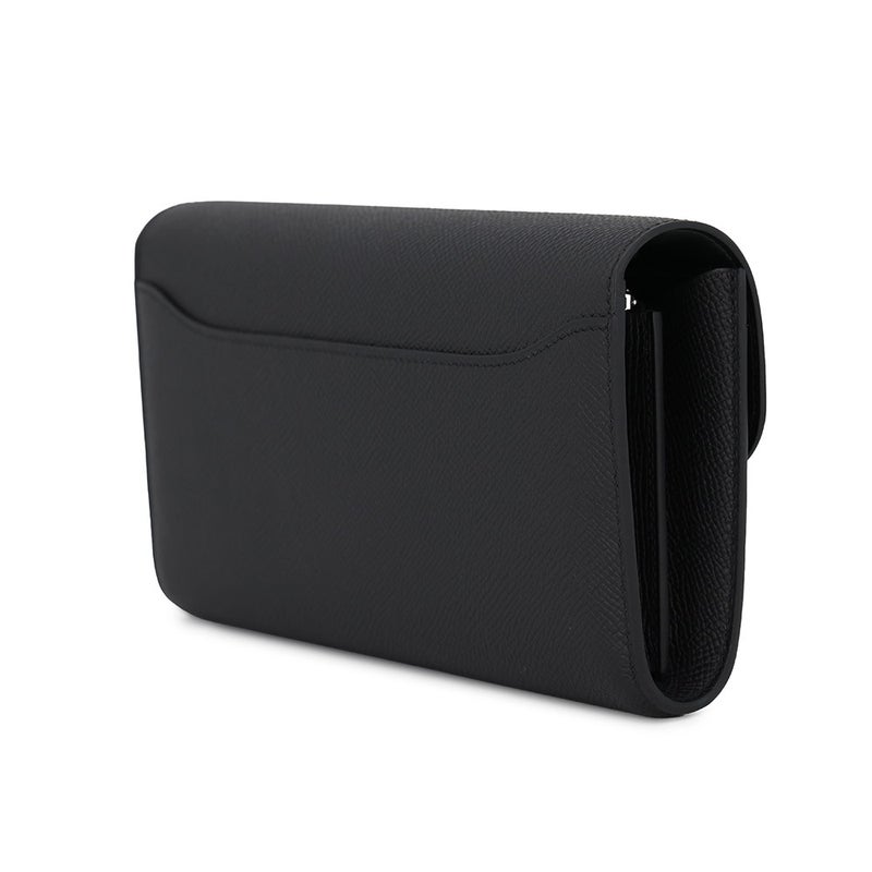 エルメス 長財布 コンスタンス トゥーゴー ロング ブラック/シルバー金具 エプソン G刻印 財布