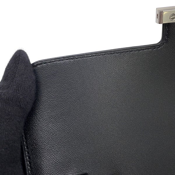 エルメス 長財布 コンスタンス トゥーゴー ロング ブラック/シルバー金具 エプソン G刻印 財布