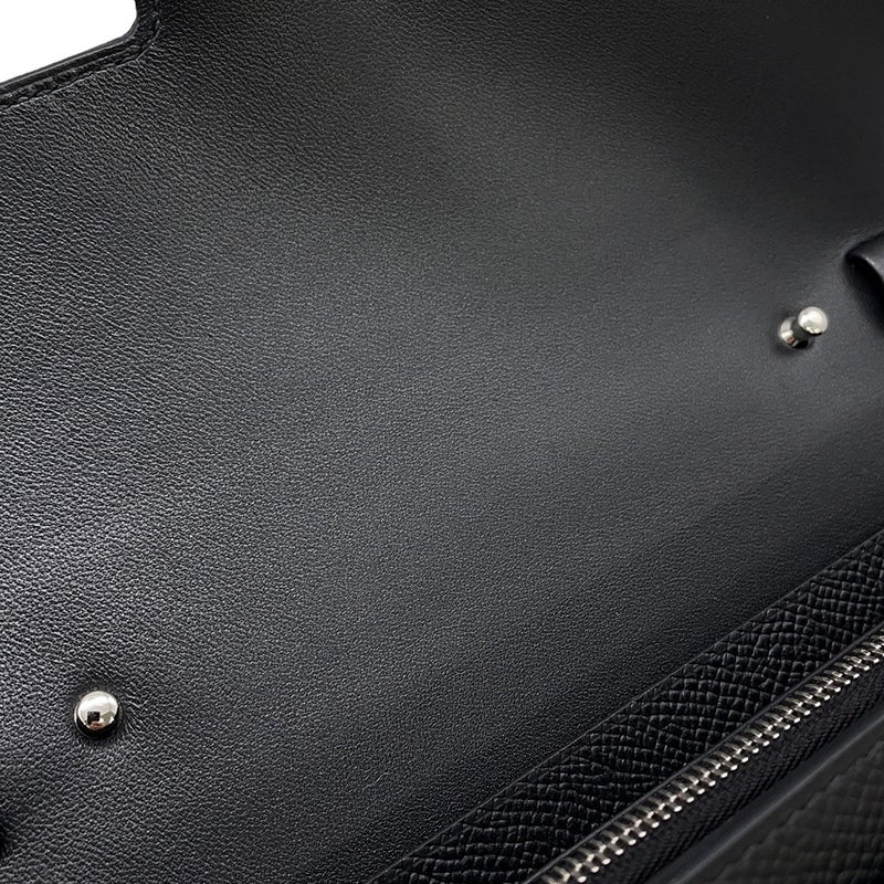 エルメス 長財布 コンスタンス トゥーゴー ロング ブラック/シルバー金具 エプソン G刻印 財布