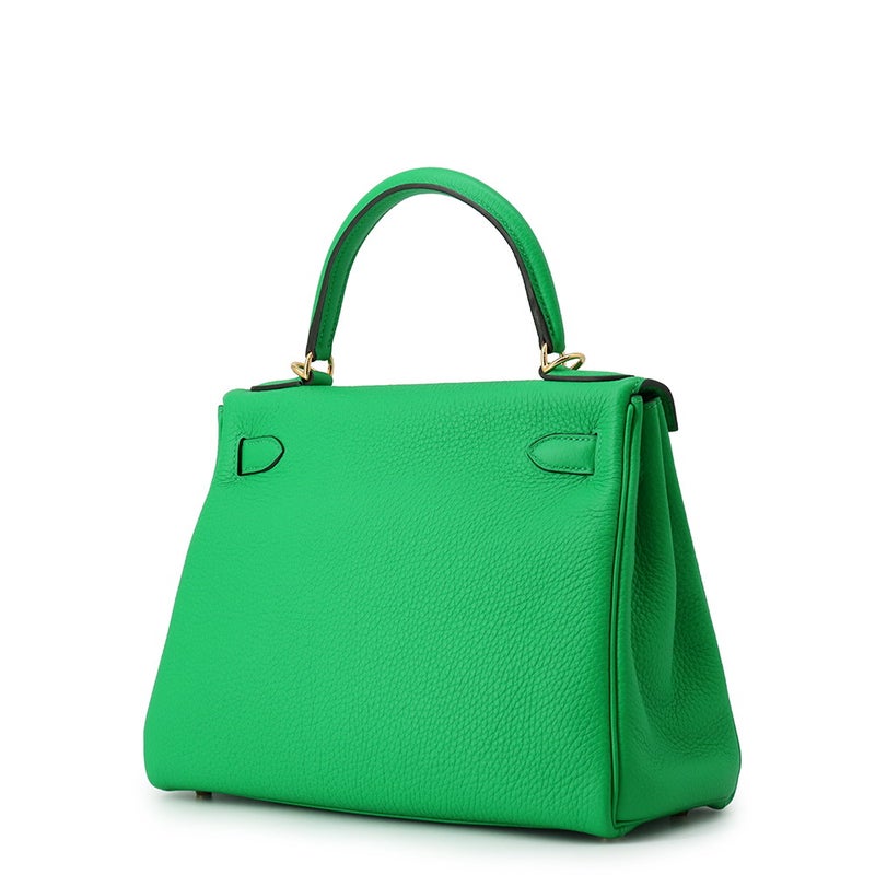 エルメス ハンドバッグ ケリー28 内縫い バンブー/ゴールド金具 トゴ U刻印 HERMES 2wayバッグ
