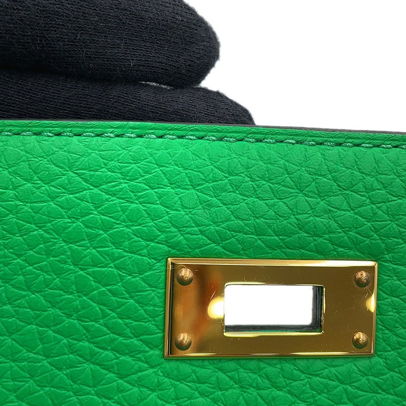 エルメス ハンドバッグ ケリー28 内縫い バンブー/ゴールド金具 トゴ U刻印 HERMES 2wayバッグ