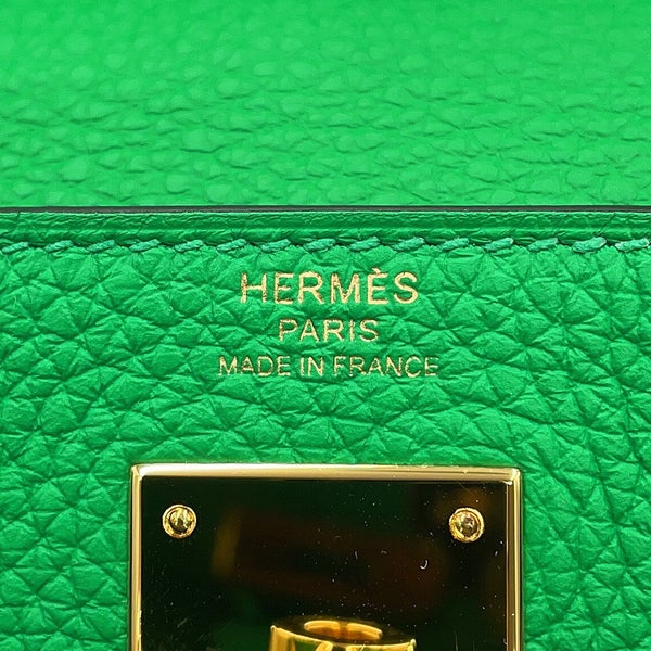 エルメス ハンドバッグ ケリー28 内縫い バンブー/ゴールド金具 トゴ U刻印 HERMES 2wayバッグ