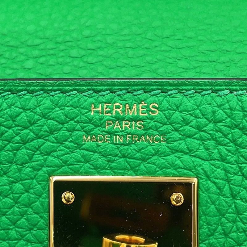 エルメス ハンドバッグ ケリー28 内縫い バンブー/ゴールド金具 トゴ U刻印 HERMES 2wayバッグ