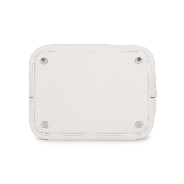 エルメス ハンドバッグ ピコタンロックPM タッチ ニューホワイト/ベトン/シルバー金具 トリヨンクレマンス/アリゲーターマット B刻印