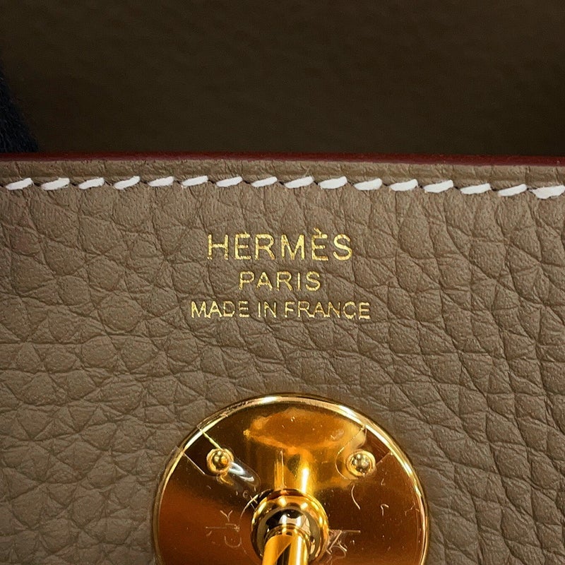 エルメス ハンドバッグ リンディ26  エトゥープ/ゴールド金具 トリヨンクレマンス G刻印 HERMES 2wayショルダーバッグ