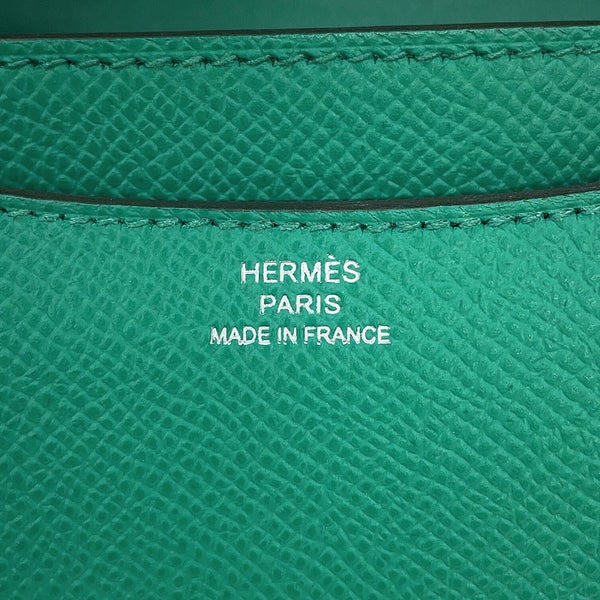 エルメス ショルダーバッグ ミニ コンスタンス3 ミロワール ヴェールジェイド/シルバー金具 エプソン B刻印 HERMES Constance