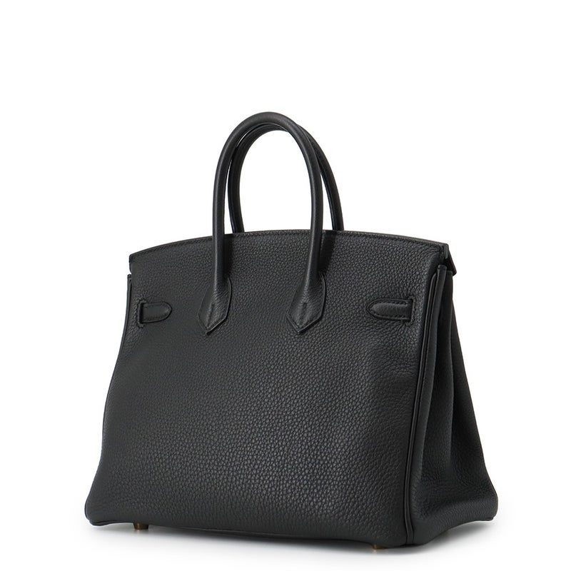 エルメス バーキン25 ブラック/ゴールド金具 トゴ X刻印 HERMES Birkin ハンドバッグ 黒