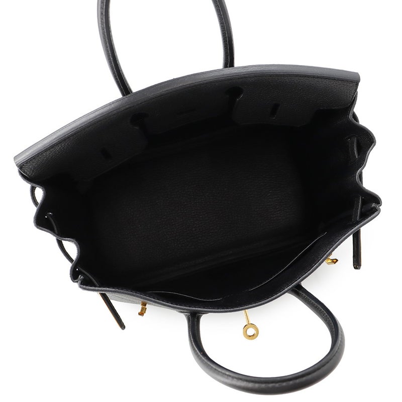 エルメス バーキン25 ブラック/ゴールド金具 トゴ X刻印 HERMES Birkin ハンドバッグ 黒