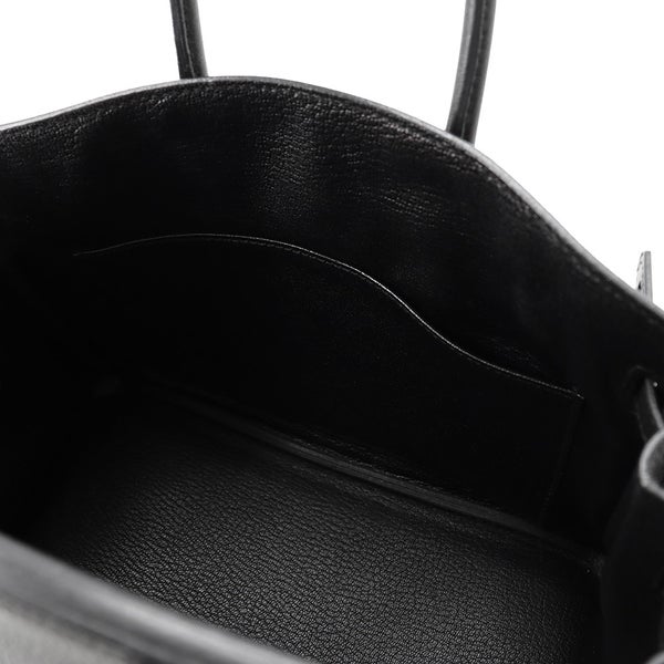 エルメス バーキン25 ブラック/ゴールド金具 トゴ X刻印 HERMES Birkin ハンドバッグ 黒