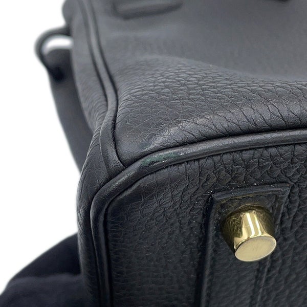 エルメス バーキン25 ブラック/ゴールド金具 トゴ X刻印 HERMES Birkin ハンドバッグ 黒