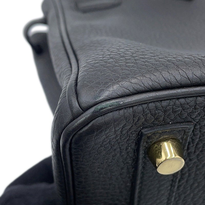 エルメス バーキン25 ブラック/ゴールド金具 トゴ X刻印 HERMES Birkin ハンドバッグ 黒