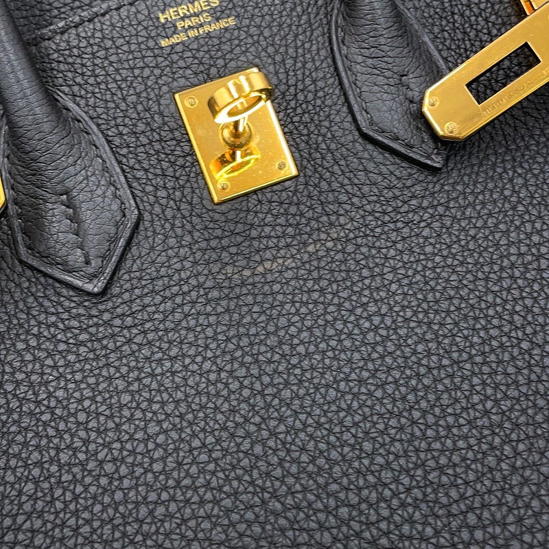 エルメス バーキン25 ブラック/ゴールド金具 トゴ X刻印 HERMES Birkin ハンドバッグ 黒