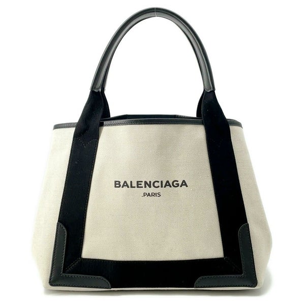 バレンシアガ トートバッグ ネイビーカバス S ポーチ付 339933 BALENCIAGA スモールサイズ バッグ 黒