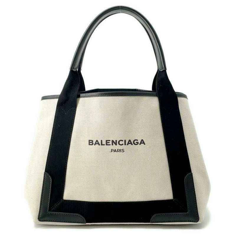 バレンシアガ トートバッグ ネイビーカバス S ポーチ付 339933 BALENCIAGA スモールサイズ バッグ 黒