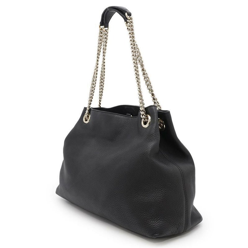 グッチ チェーンショルダーバッグ ソーホー SOHO インターロッキングG フリンジチャーム付き 308982 GUCCI バッグ 黒