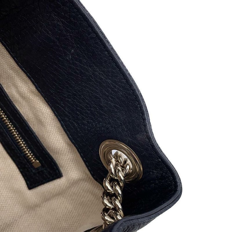 グッチ チェーンショルダーバッグ ソーホー SOHO インターロッキングG フリンジチャーム付き 308982 GUCCI バッグ 黒