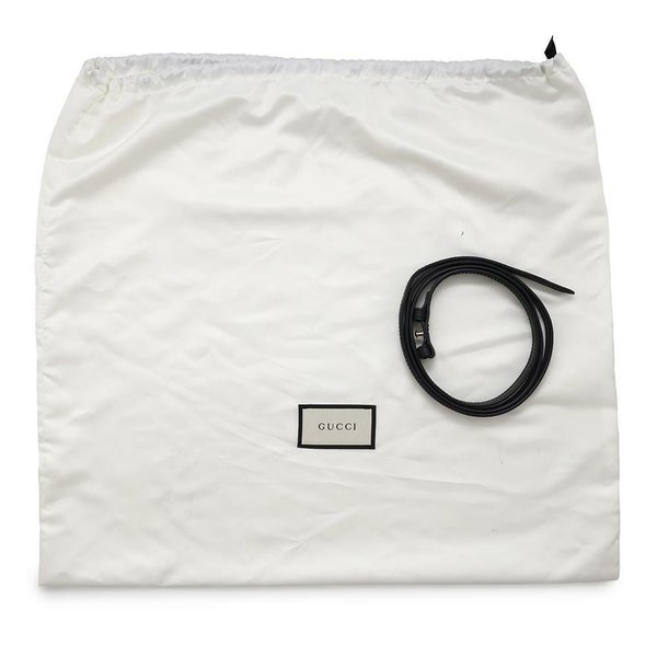 グッチ ハンドバッグ シェリーライン シルヴィ レザー 431665 GUCCI チェーンショルダー Sylvie 2way 黒