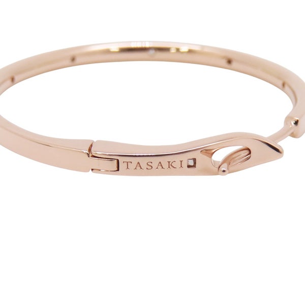 タサキ ピアス フープ ダイヤモンド 12P 計0.1ct K18PGピンクゴールド TASAKI ジュエリー