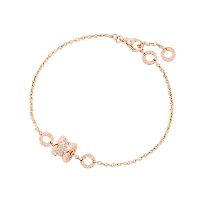 ブルガリ ブレスレット ビーゼロワン B-zero1 ダイヤモンド 計0.31ct K18PGピンクゴールド サイズM/L 350897 BVLGARI