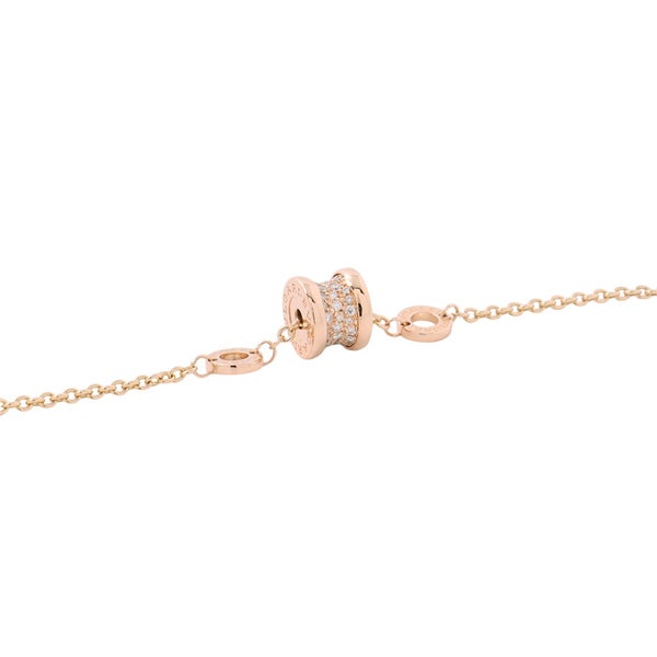 ブルガリ ブレスレット ビーゼロワン B-zero1 ダイヤモンド 計0.31ct K18PGピンクゴールド サイズM/L 350897 BVLGARI