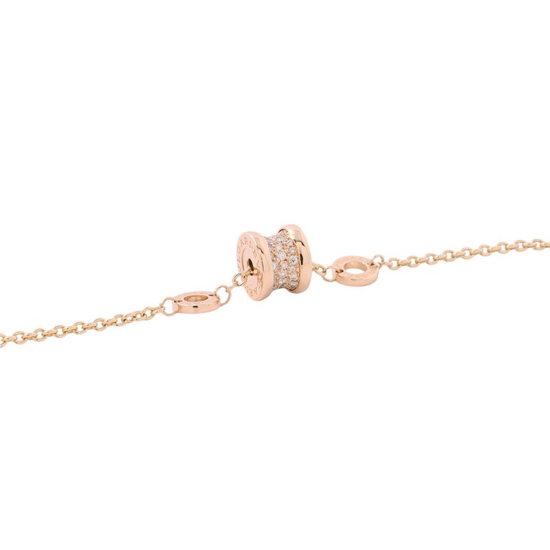 ブルガリ ブレスレット ビーゼロワン B-zero1 ダイヤモンド 計0.31ct K18PGピンクゴールド サイズM/L 350897 BVLGARI