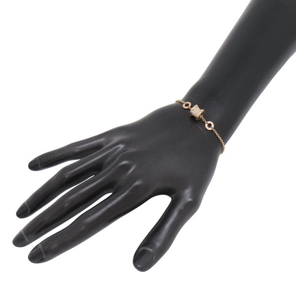 ブルガリ ブレスレット ビーゼロワン B-zero1 ダイヤモンド 計0.31ct K18PGピンクゴールド サイズM/L 350897 BVLGARI