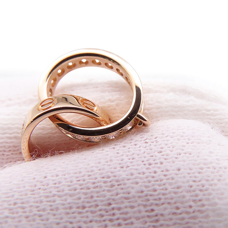 カルティエ ネックレス LOVE セミパヴェ ダイヤモンド 18P 計0.22ct K18PGピンクゴールド B7013900 ベビーラブ ペンダント