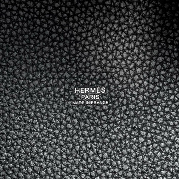 エルメス ハンドバッグ ピコタンロックMM ブラック/シルバー金具 トリヨンクレマンス K刻印 HERMES トートバッグ 黒