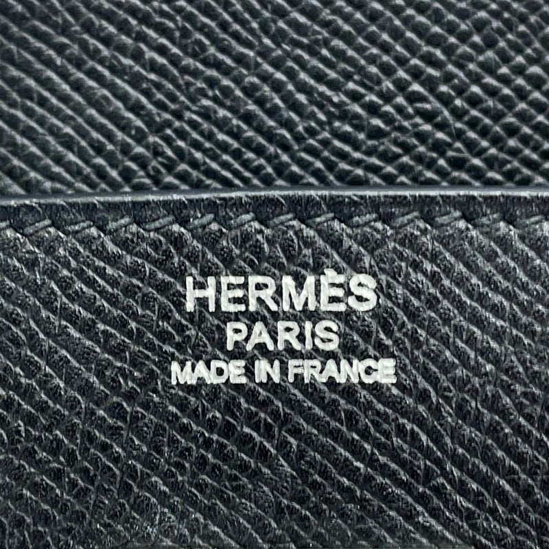 エルメス バーキン30 ブラック/シルバー金具 エプソン □K刻印 HERMES Birkin ハンドバッグ 黒