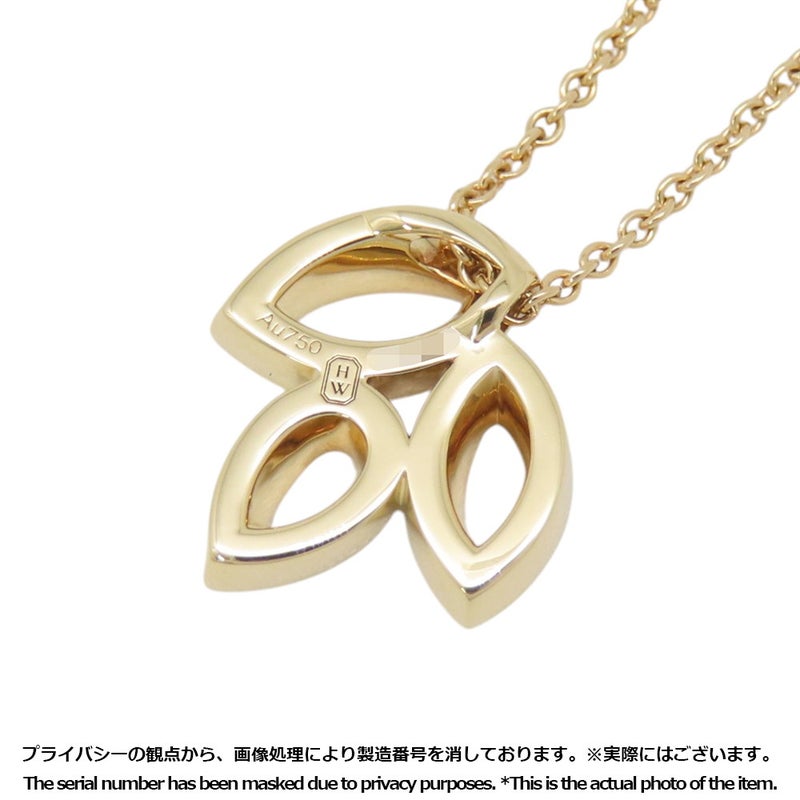 ハリーウィンストン ネックレス リリークラスター・ミニ・ペンダント ダイヤモンド 37P 計約0.19ct K18YG PEDYSM1MLC