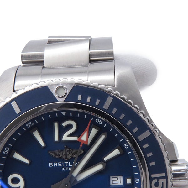 ブライトリング スーパーオーシャン オートマチック 44 A17367D81C1A1 BREITLING 腕時計 ブルー文字盤
