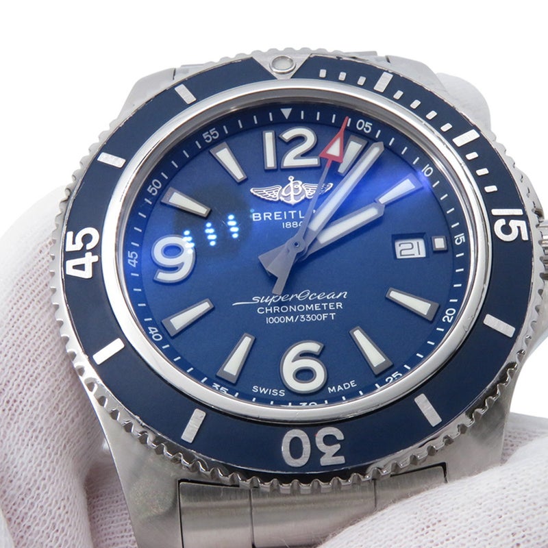 ブライトリング スーパーオーシャン オートマチック 44 A17367D81C1A1 BREITLING 腕時計 ブルー文字盤
