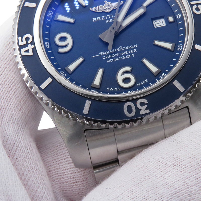 ブライトリング スーパーオーシャン オートマチック 44 A17367D81C1A1 BREITLING 腕時計 ブルー文字盤