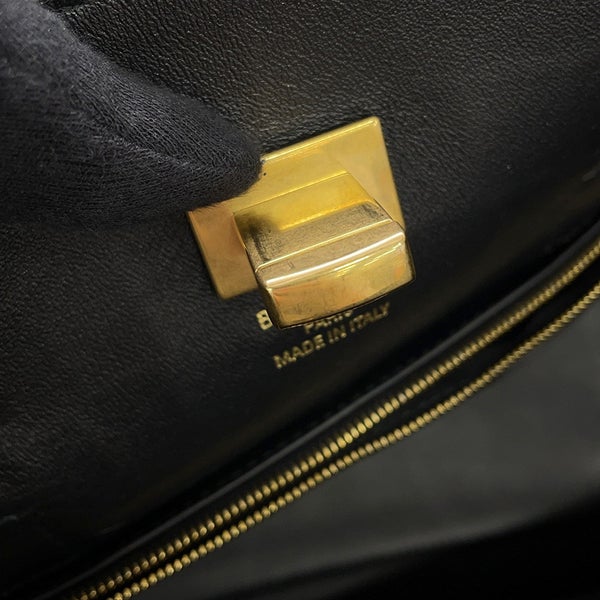 バレンシアガ トートバッグ ベルエアー キャリーオール ミディアム 型押しレザー 835670 BALENCIAGA 黒