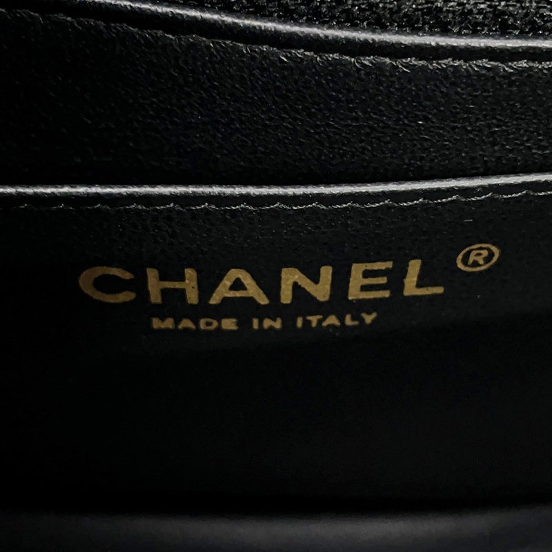 シャネル チェーンショルダーバッグ マトラッセ ココマーク キャビアスキン ミニマトラッセ A35200 CHANEL 黒