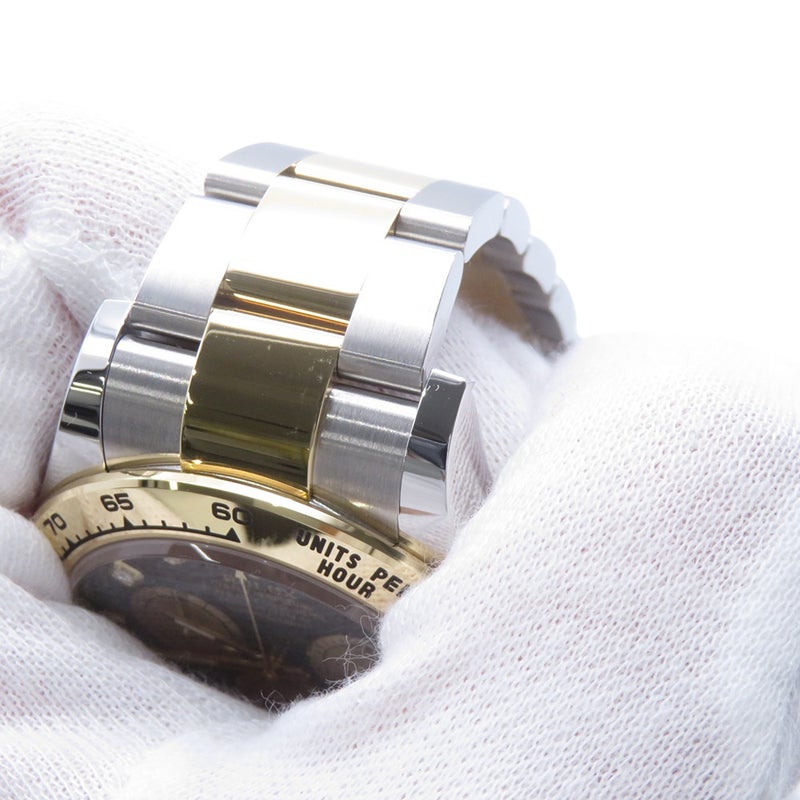 ロレックス コスモグラフ デイトナ SS/K18YG 126503G ROLEX 腕時計 黒/ゴールデン文字盤 8Pダイヤ
