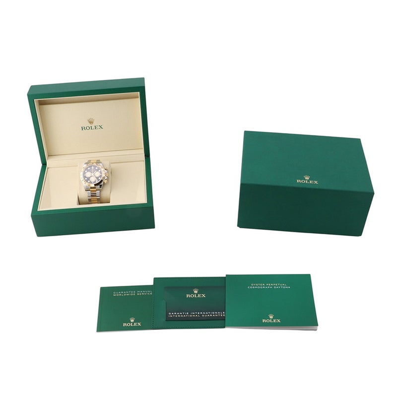 ロレックス コスモグラフ デイトナ SS/K18YG 126503G ROLEX 腕時計 黒/ゴールデン文字盤 8Pダイヤ
